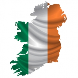  Magnetische Landkarte Irland, illustrierte, ohne Beschriftungen