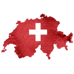  Magnetische Landkarte Schweiz, illustrierte, rote