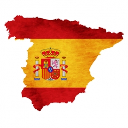  Magnetische Landkarte Spanien, illustrierte, bunte