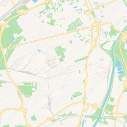  Magnetische Landkarte Ostrava, illustrierte, bunte