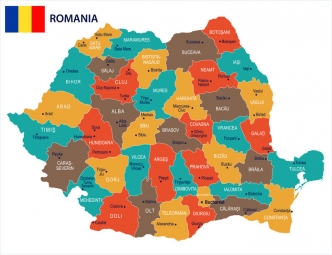  Magnetische Landkarte, illustrierte, bunte