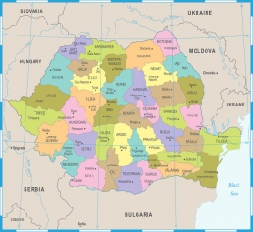  Magnetische Landkarte, vektor, bunte