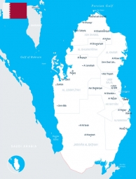  Magnetische Landkarte, detaillierte, weiß-blaue