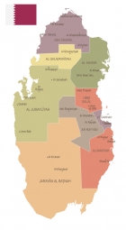  Magnetische Landkarte, detaillierte, bunte