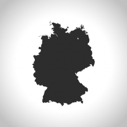  Magnetische Landkarte Deutschland, illustrierte, graue