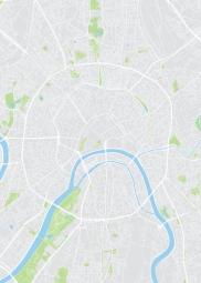  Magnetische Landkarte Moskau, illustrierte, bunte