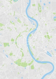  Magnetische Landkarte Köln, illustrierte, bunte