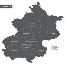  Magnetische Landkarte, illustrierte, graue