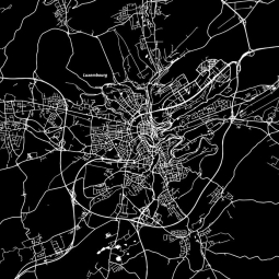  Magnetische Landkarte, illustrierte, schwarz-weiße