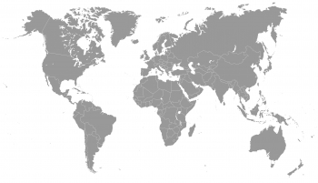  Magnetische Landkarte Welt, illustrierte, graue
