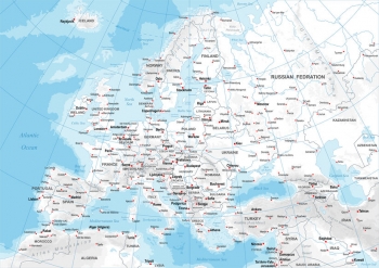  Magnetische Landkarte Europa, politische