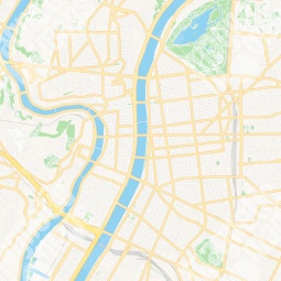  Magnetische Landkarte Lyon, illustrierte, bunte